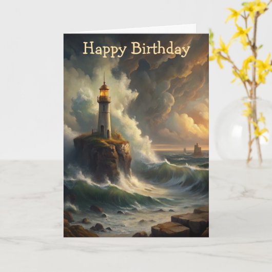 Lighthouse Karte (Gelbe Blume)
