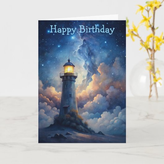 Lighthouse Karte (Gelbe Blume)