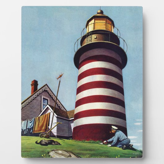 Lighthouse Keeper von Stevan Dohanos Fotoplatte (Vorderseite)