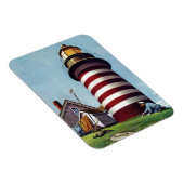 Lighthouse Keeper von Stevan Dohanos Magnet (Rechte Seite)