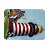 Lighthouse Keeper von Stevan Dohanos Magnet (Horizontal)