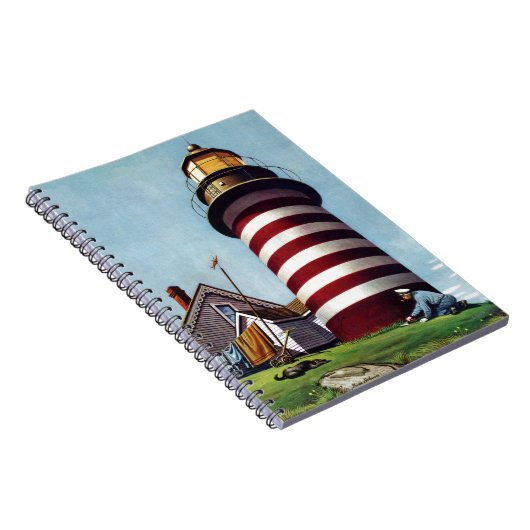 Lighthouse Keeper von Stevan Dohanos Notizblock (Rechte Seite)