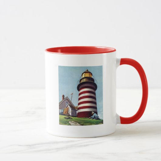 Lighthouse Keeper von Stevan Dohanos Tasse (Rechts)