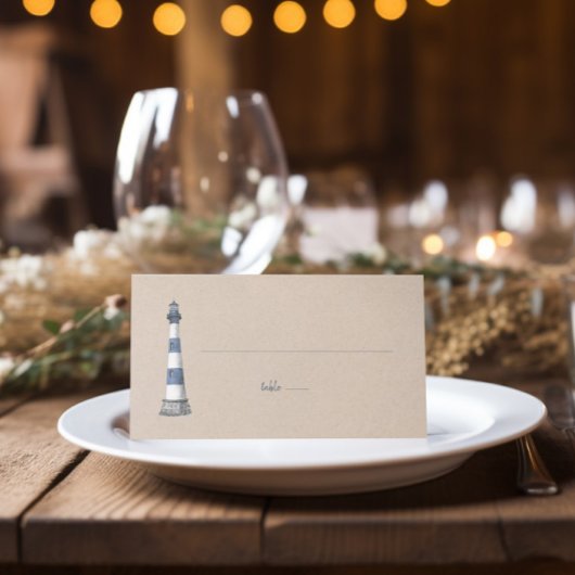 Lighthouse Kraft Hochgeklappte Platzkarte