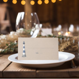 Lighthouse Kraft Hochgeklappte Platzkarte