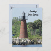 Lighthouse Lake Tohopekaliga Florida Postkarte (Vorne/Hinten)