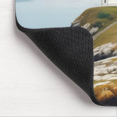 Lighthouse Landschaft Küste Meer Ruhe Landschaft Mousepad (Ecke)