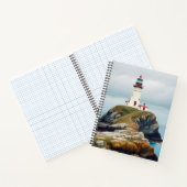 Lighthouse Landschaft Küste Meer Ruhe Landschaft Notizblock (Innenseite)