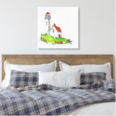 Lighthouse Leinwanddruck (Insitu (Schlafzimmer))