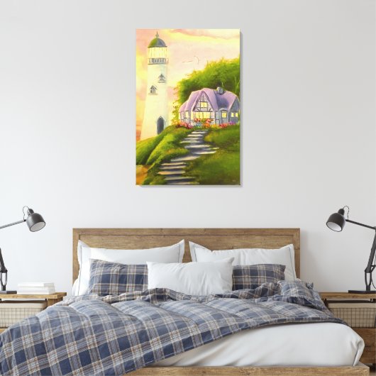 Lighthouse Leinwanddruck (Insitu (Schlafzimmer))