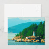 Lighthouse Mountain Painting Vancouver BC Postkarte (Vorne/Hinten)