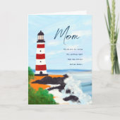 Lighthouse Muttertag Personalisierter Gruß Karte (Vorderseite)
