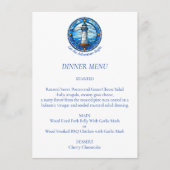 Lighthouse Nautical Wedding Adventure Begin Menükarte (Vorderseite)