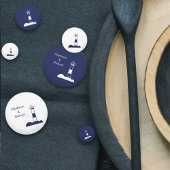 Lighthouse Navy Blue Wedding Konfetti