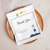 Lighthouse Navy Blue Wedding Vielen Dank Geschenktütchen