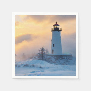 Lighthouse Ocean Sea Nature Marine Coastline Shore Serviette