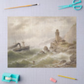 Lighthouse Ocean Ship Sea Beacon Tissue Paper Seidenpapier (Basteln)
