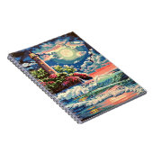 Lighthouse Ocean Spiralband Notizblock (Rechte Seite)