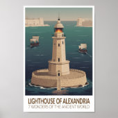 Lighthouse of Alexandria 7 Wonders of the World Poster (Vorne)