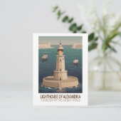 Lighthouse of Alexandria 7 Wonders of the World Postkarte (Stehend Vorderseite)