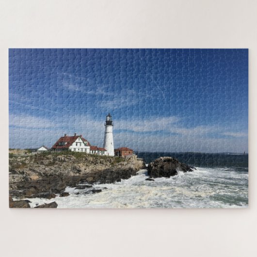 Lighthouse on the Ocean Puzzle (Horizontal)