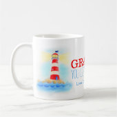 Lighthouse Opa Sie beleuchten unser Leben Tasse (Links)