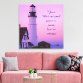 Lighthouse Pink Sky Leinwanddruck (Insitu (Wohnzimmer))