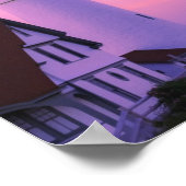 Lighthouse Pink Sky Poster (Ecke)