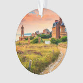 Lighthouse Ploumanach, Frankreich Ornament (Vorderseite)