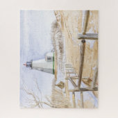 Lighthouse Plymought Wasserfarbe 520pc Puzzle (Vertikal)