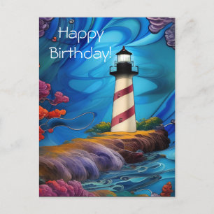 Lighthouse Point Geburtstag  Postkarte