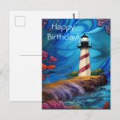 Lighthouse Point Geburtstag Postkarte (Vorne/Hinten)