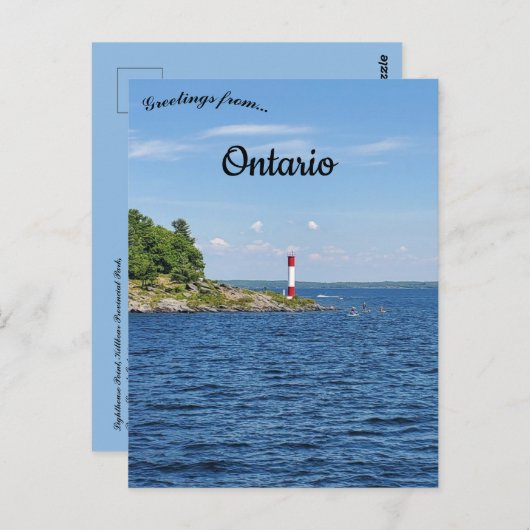 Lighthouse Point Killbear Provincial Park Ontario Postkarte (Vorne/Hinten)