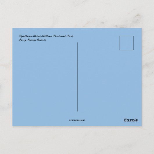 Lighthouse Point Killbear Provincial Park Ontario Postkarte (Rückseite)