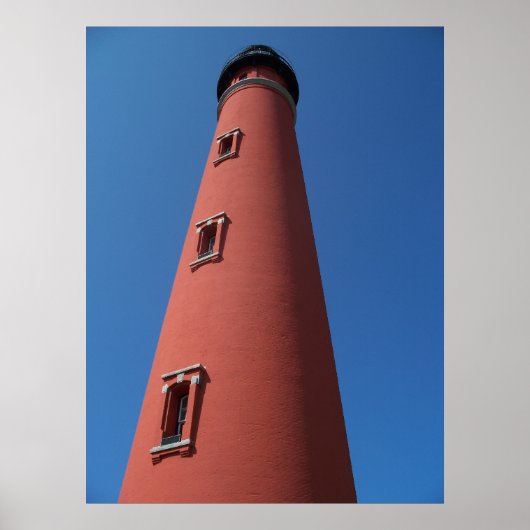 Lighthouse Ponce Inlet Daytona Beach Florida Foto Poster (Vorne)