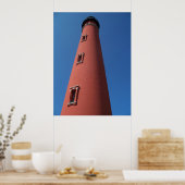 Lighthouse Ponce Inlet Daytona Beach Florida Foto Poster (Küche)