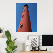 Lighthouse Ponce Inlet Daytona Beach Florida Foto Poster (Heimbüro)