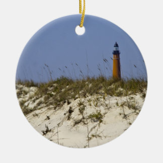 Lighthouse Ponce Inlet Florida Beach Foto Keramik Ornament