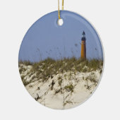 Lighthouse Ponce Inlet Florida Beach Foto Keramik Ornament (Links)