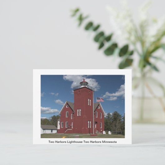 Lighthouse Post Card Postkarte (Stehend Vorderseite)