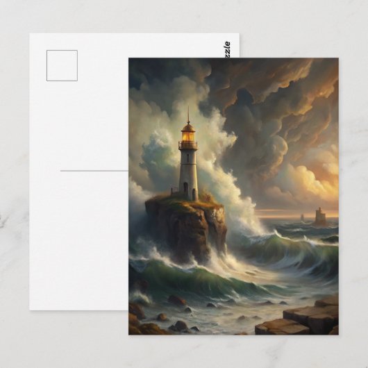 Lighthouse Postkarte (Vorne/Hinten)