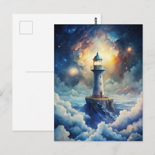 Lighthouse Postkarte (Vorne/Hinten)