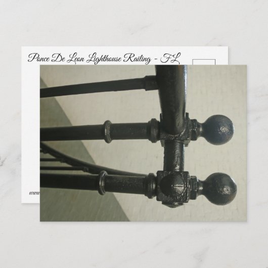 Lighthouse Railing Postkarte (Vorne/Hinten)