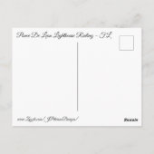 Lighthouse Railing Postkarte (Rückseite)