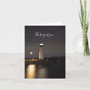 Lighthouse Rockwall Hafen Denken Sie an Ihre Karte