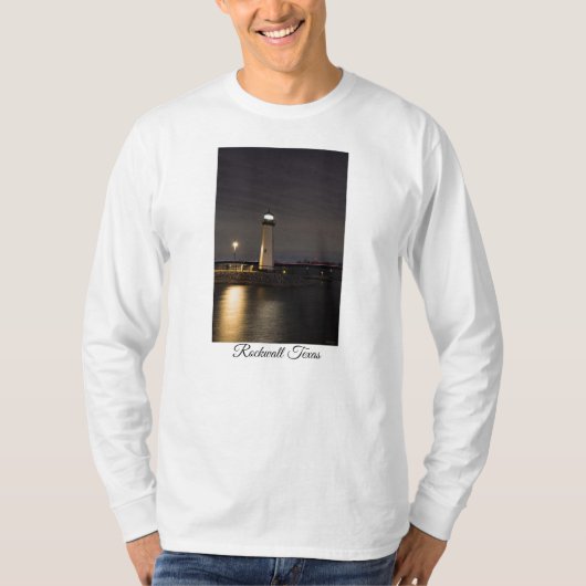Lighthouse Rockwall Hafen T-Shirt (Vorderseite)