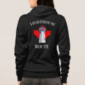 Lighthouse Route Peggy's Cove Nova Scotia Tartan C Hoodie (Rückseite)