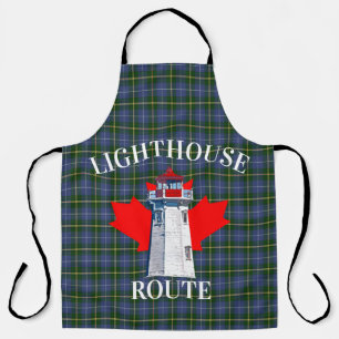 Lighthouse Route Peggy's Cove Nova Scotia Tartan Schürze