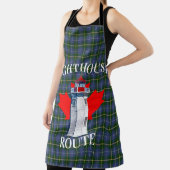 Lighthouse Route Peggy's Cove Nova Scotia Tartan Schürze (InSitu)