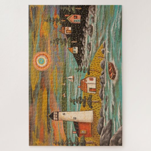 Lighthouse Sail Jigsaw Puzzle von Karla Gerard (Vertikal)